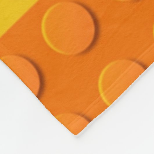 Monogram kleurrijke bouwblokken fleece deken (Hoek)