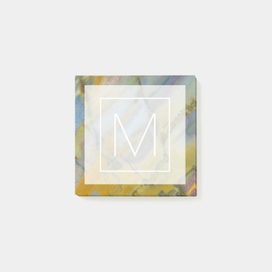 Monogram | Kleurrijke Crayola Jasper Post-it® Notes (Voorkant)