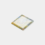 Monogram | Kleurrijke Crayola Jasper Post-it® Notes (Schuin)
