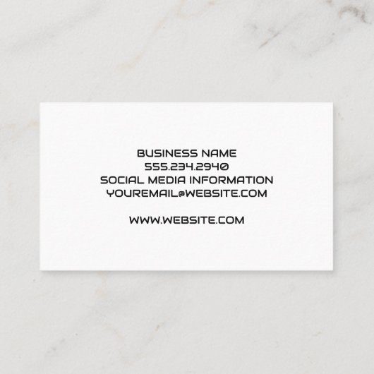 Monogram | Kleurrijke digitale achtergrond Visitekaartje (Achterkant)