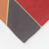 Monogram Kleurrijke Kubussen Geometrisch Patroon Fleece Deken (Hoek)