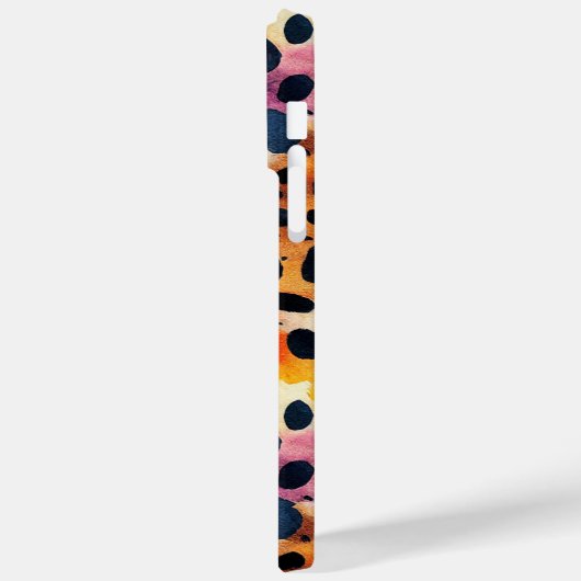 Monogram Kleurrijke Moderne Luipaard Print Case-Mate iPhone Case (Achterkant / Links)