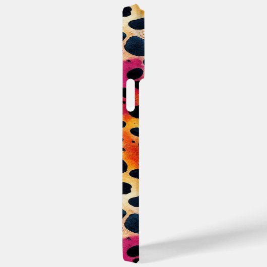 Monogram Kleurrijke Moderne Luipaard Print Case-Mate iPhone Case (Achterkant / Rechts)