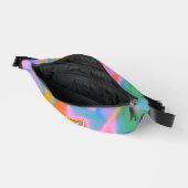 Monogram kleurrijke moderne waterverf Cut Sew Tas (Open)