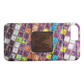 Monogram kleurrijke MozaïekPatroonblik Kijk #4 Case-Mate iPhone Case (Achterkant (Horizontaal))