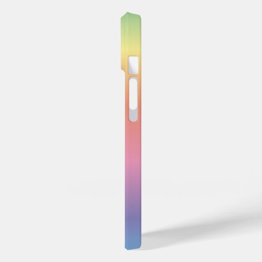 Monogram kleurrijke pasteelregenboogkleuren Case-Mate iPhone case (Achterkant / Links)