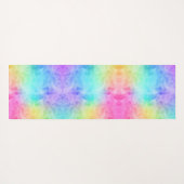 Monogram kleurrijke regenboogWaterverf Yogamat (Achterkant (horizontaal))