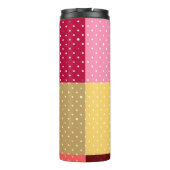 Monogram Kleurrijke Stijlvolle Stippen Thermosbeker (Achterkant)