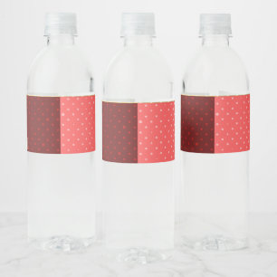 Monogram Kleurrijke Stippen Eten en Drinken Etiket
