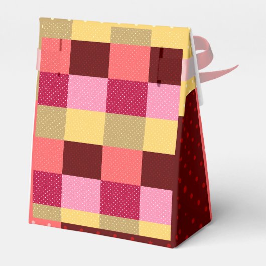 Monogram Kleurrijke Stippen Stijlvol Bedankdoosjes (Achterkant)