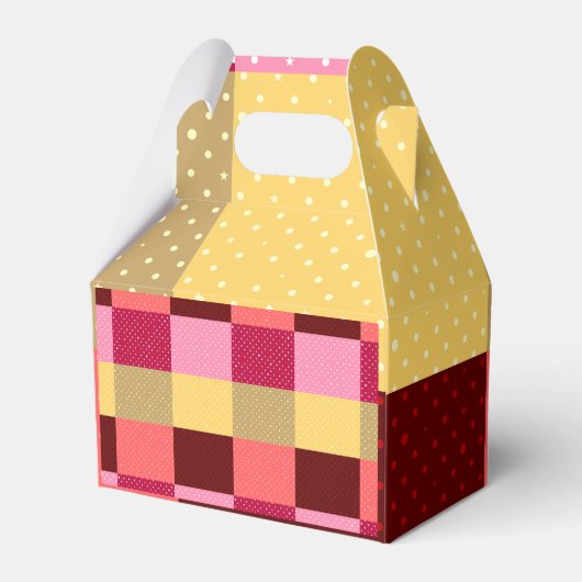 Monogram Kleurrijke Stippen Stijlvol Bedankdoosjes (Achterkant)