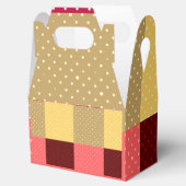 Monogram Kleurrijke Stippen Stijlvol Bedankdoosjes (Geopend)