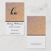 Monogram | Kleurrijke Textiel Visitekaartje (Voorkant / Achterkant)