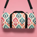Monogram Kleurrijke Tribal Abstract Patroon Plunjezak<br><div class="desc">Monogram Kleurrijke Tribal Abstract Patroon Gepersonaliseerde naam Duffle Bag Sports Bag Gym Bag heeft een elegant kleurrijk etnisch patroon in blauw,  groen,  sinaasappel en roze op een crème achtergrond. Voeg uw aangepaste monogram,  naam of tekst toe voor een geweldig cadeau voor familie en vrienden. Creëer door Evco Studio www.zazzle.com/store/evcostudio</div>