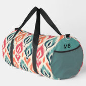 Monogram Kleurrijke Tribal Abstract Patroon Plunjezak (Rechterhoek)