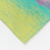 Monogram | Kleurrijke tropische ananas Fleece Deken (Hoek)