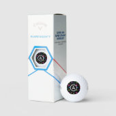 Monogram kleurrijke verf golfballen (Verpakking)