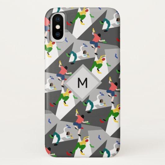 Monogram klimmen binnenshuis Case-Mate iPhone case (Achterkant)