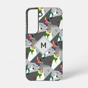 Monogram klimmen binnenshuis samsung galaxy hoesje