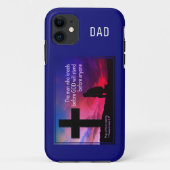 Monogram KNEELS VOOR GOD Christelijk Case-Mate iPhone Case (Achterkant)