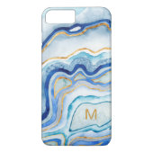 Monogram | Kobalt Agate II Case-Mate iPhone Case (Achterkant)