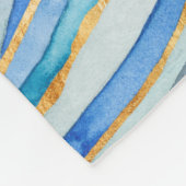 Monogram | Kobalt Agate II Fleece Deken (Hoek)