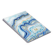 Monogram | Kobalt Agate II Notitieboek (Rechterzijde)