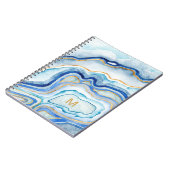 Monogram | Kobalt Agate II Notitieboek (Linkerzijde)