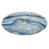 Monogram | Kobalt Agate II Snijplank (Hoek)