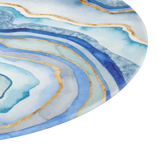 Monogram | Kobalt Agate II Snijplank (Hoek)