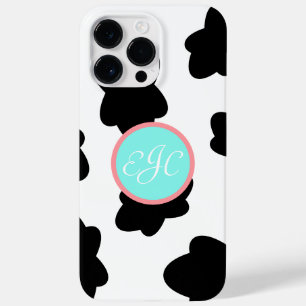 Monogram Koe Afdrukken iPhone 14 Pro Max Hoesje