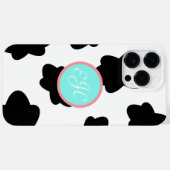 Monogram Koe Afdrukken iPhone 14 Pro Max Hoesje (Achterkant (horizontaal))