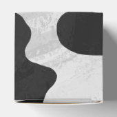 Monogram Koe zwart-wit Bedankdoosjes (Bovenkant)