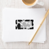 Monogram Koe zwart-wit Etiket (Insitu)