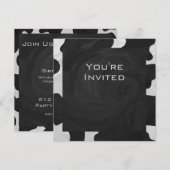 Monogram Koe zwart-wit Kaart (Voorkant / Achterkant)