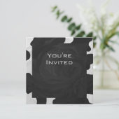 Monogram Koe zwart-wit Kaart (Staand voorkant)