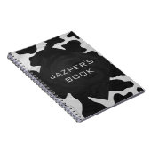 Monogram Koe zwart-wit Notitieboek (Rechterzijde)