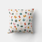 monogram koele alfabet soep kussen (Achterkant)