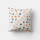 monogram koele alfabet soep kussen (Voorkant)