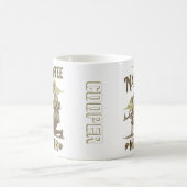 Monogram Koele  Soilder maken Koffie Grappig Koffiemok (Center)