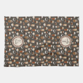 Monogram Koffee Lover Coffee Bean Theedoek (Horizontaal)