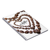 Monogram Koffeholic notitieboek! Notitieboek (Rechterzijde)