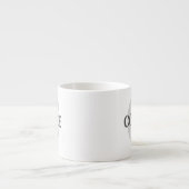monogram koffie espresso kop (Voorkant)