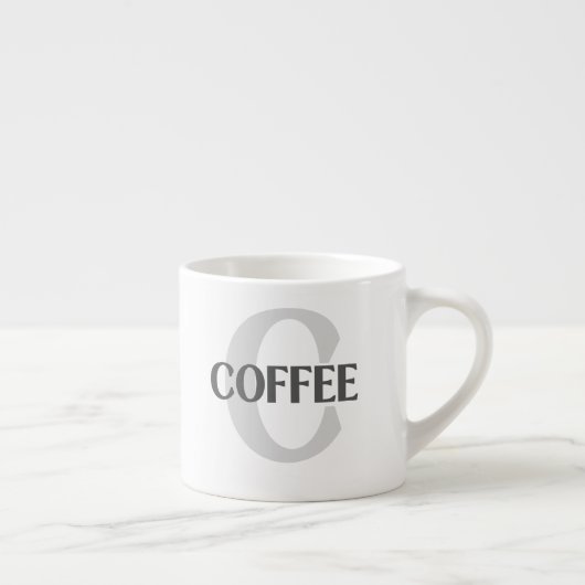 monogram koffie espresso kop (Rechts)