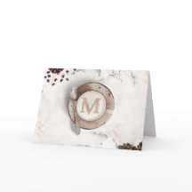 Monogram koffie latte art | Gelukkige verjaardag