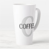 monogram koffie latte mok (Rechterhoek)