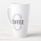 monogram koffie latte mok (Linkerhoek)