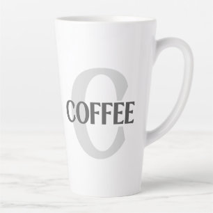 monogram koffie latte mok