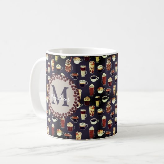 Monogram koffie Lover Koffiemok (Voorkant links)