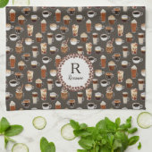 Monogram koffie Lover Theedoek (Gevouwen)